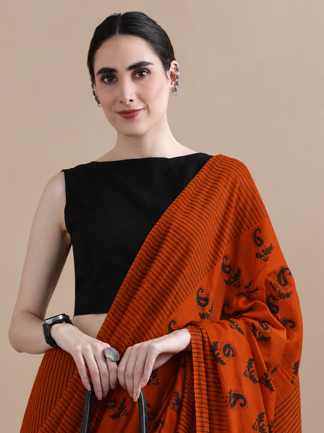 Mulmul Cotton Printed Saree