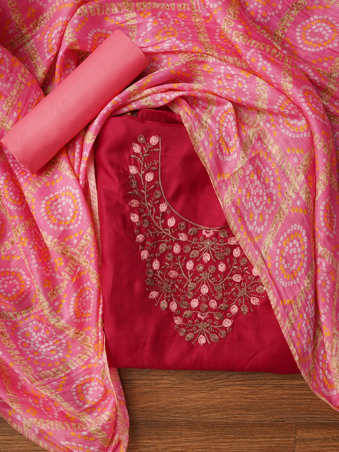 pure cotton dress material with cotton dupatta Pure Cotton Dress Material With Dupatta at  1500.00