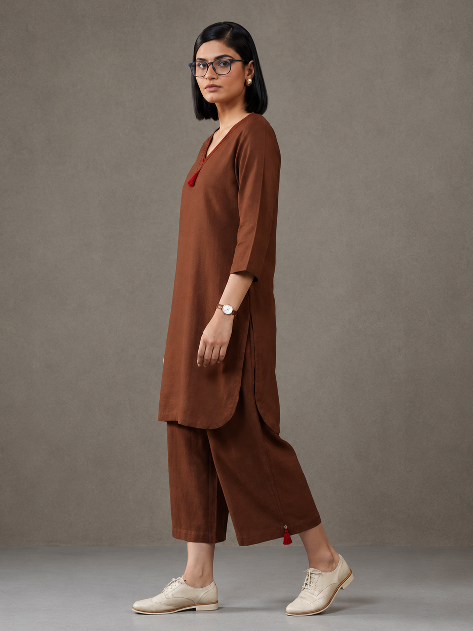 Pure cotton Solid kurta sets with palazzo