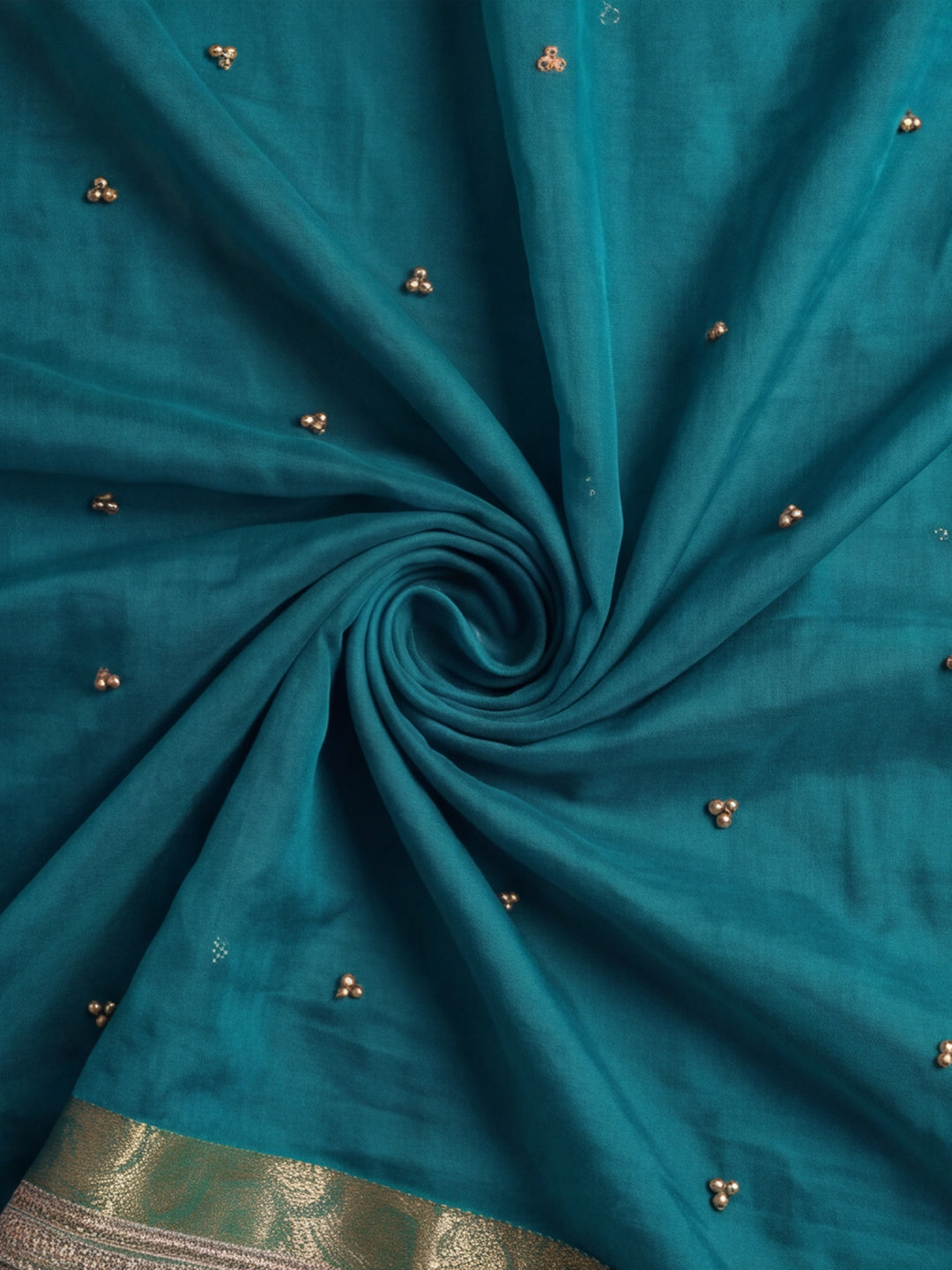 Ghungroo Saree With Unstitch Blouse