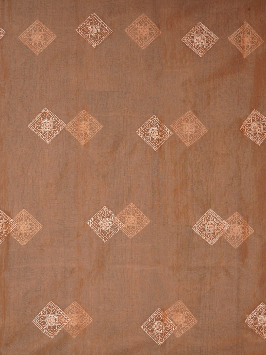 Sequin Embellished Organza Multicolor Dress Material with Dupatta