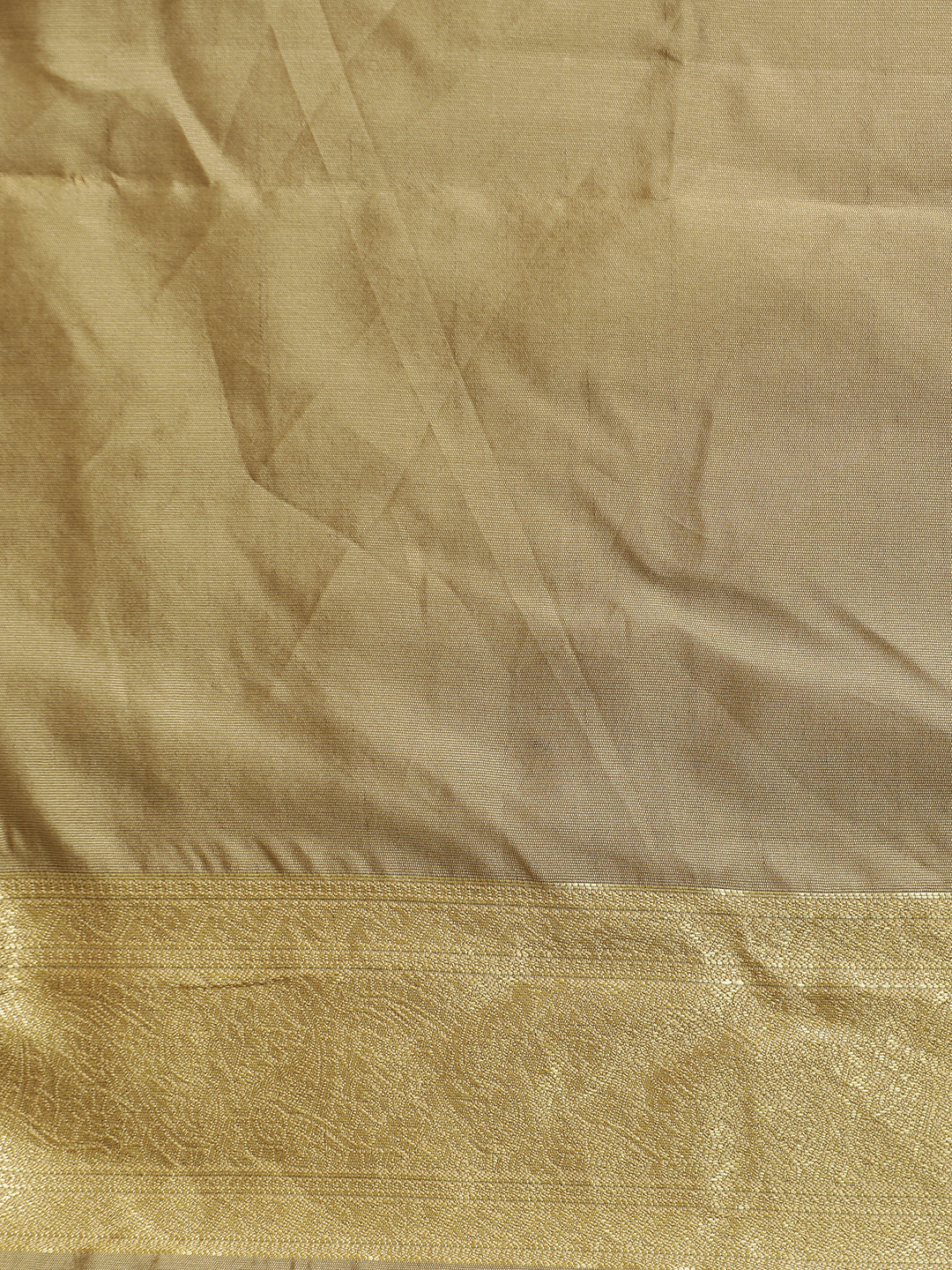 Cream Silk Banarasi Zari Woven Heavy Saree