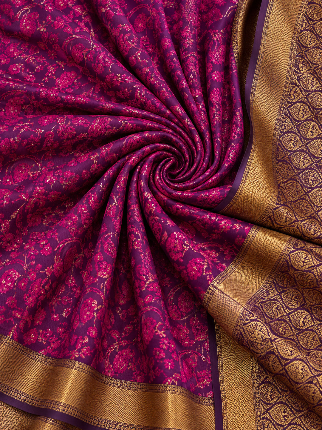 Jaipur Kurti Women'S Multi Colour Designer Weaving Work Saree