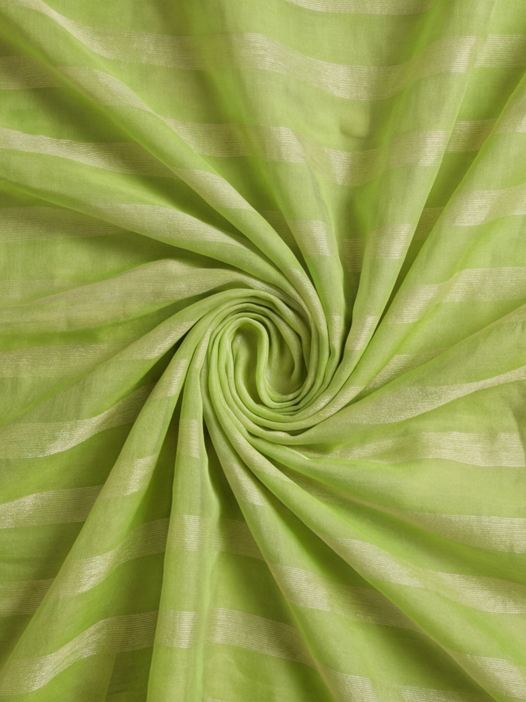 Pista Green Vichitra Silk Printed Saree for Women by Jaipur Kurti