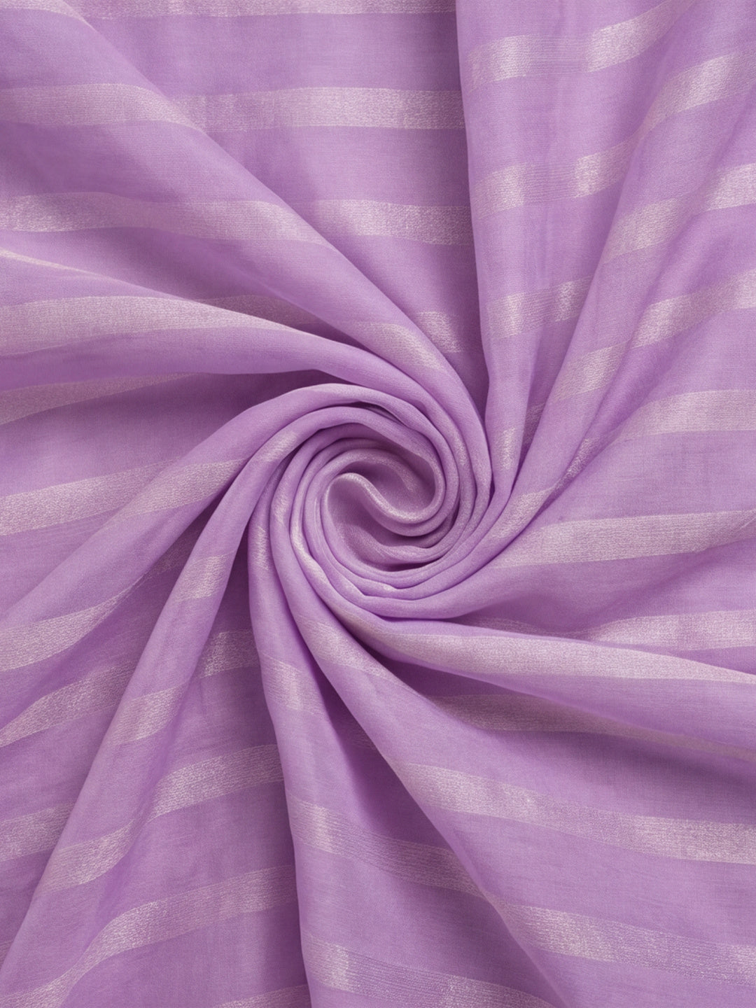 Lavender Vichitra Silk Printed Saree for Women by Jaipur Kurti
