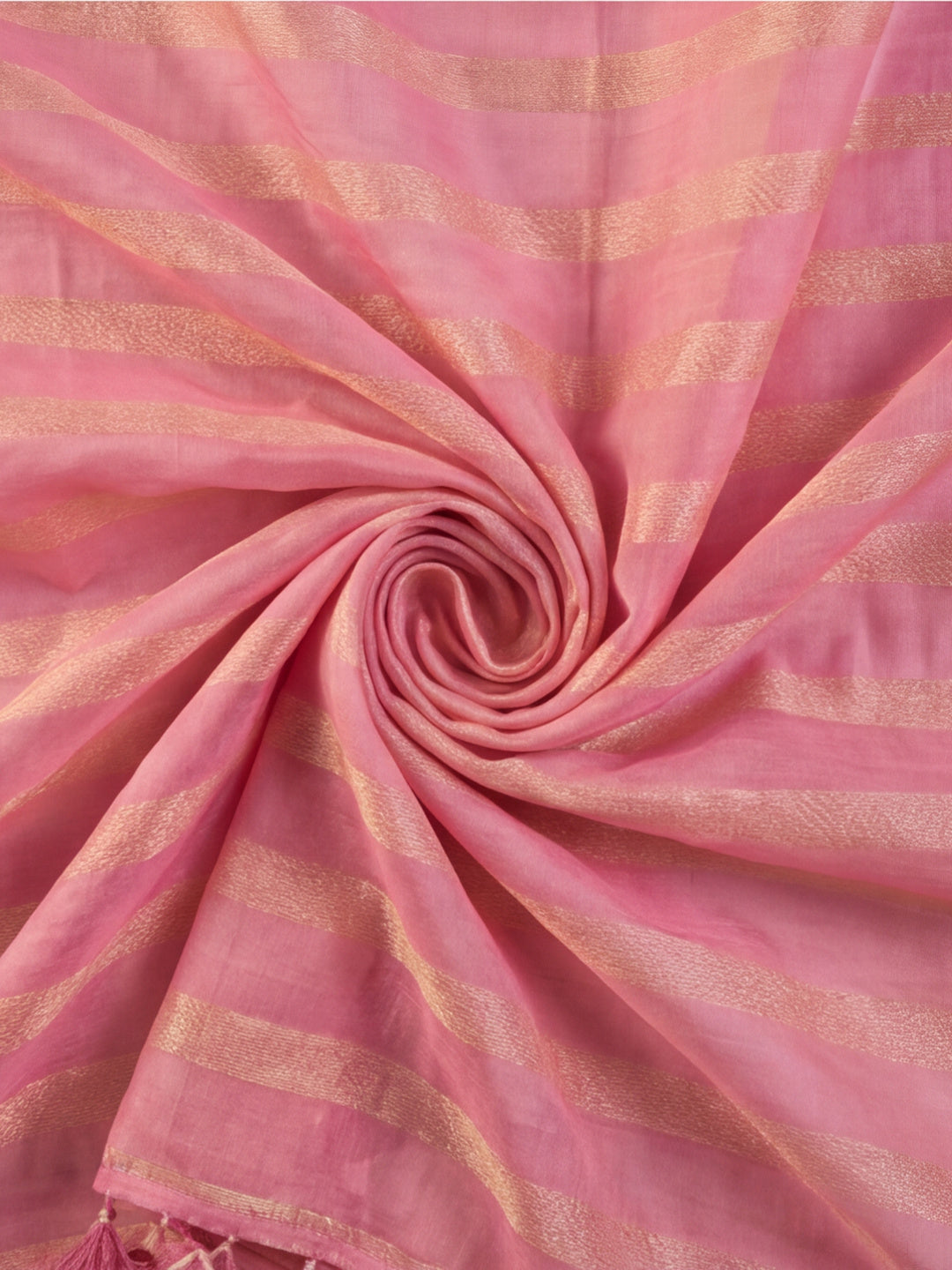 Pink Vichitra Silk Printed Saree for Women by Jaipur Kurti