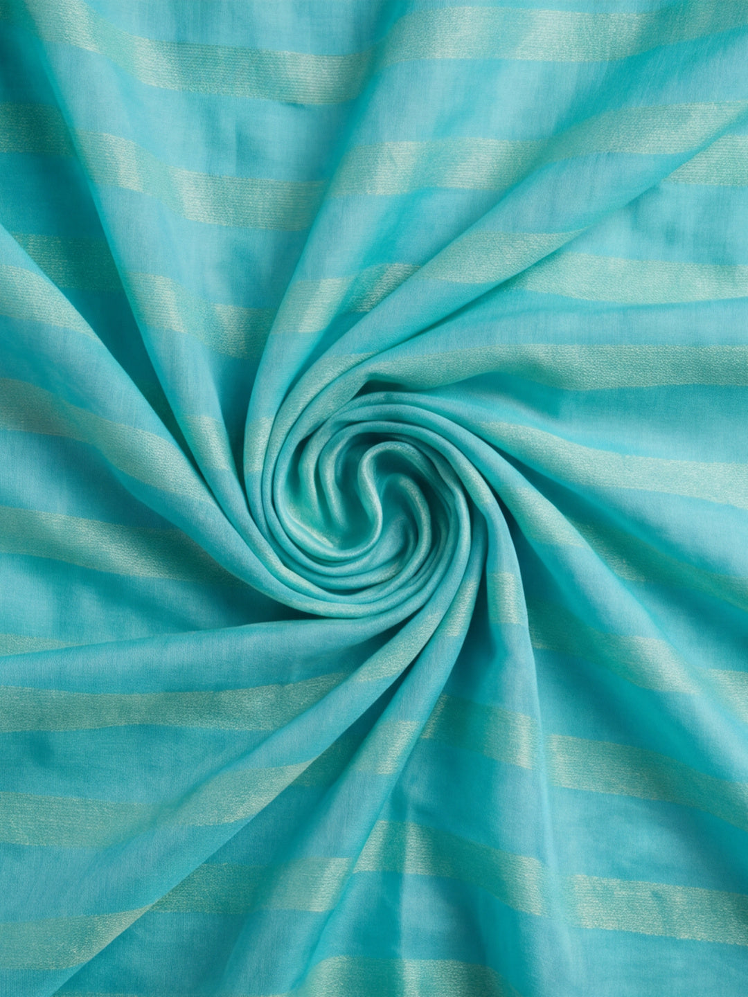 Sea Green Vichitra Silk Printed Saree for Women by Jaipur Kurti
