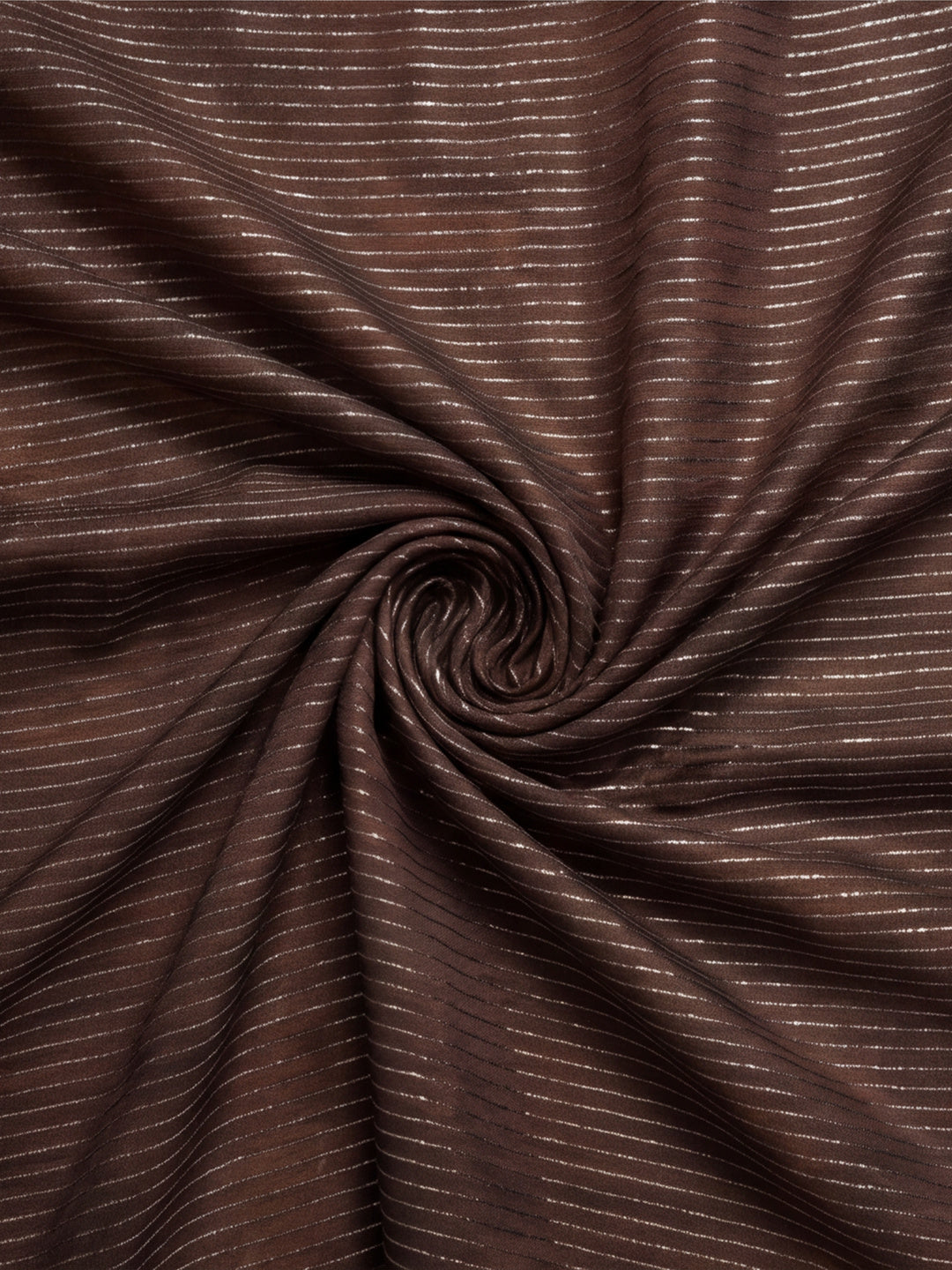 Women's Coffee Brown Sparkle Lining Fabric Saree with Stylish Prints by Jaipur Kurti