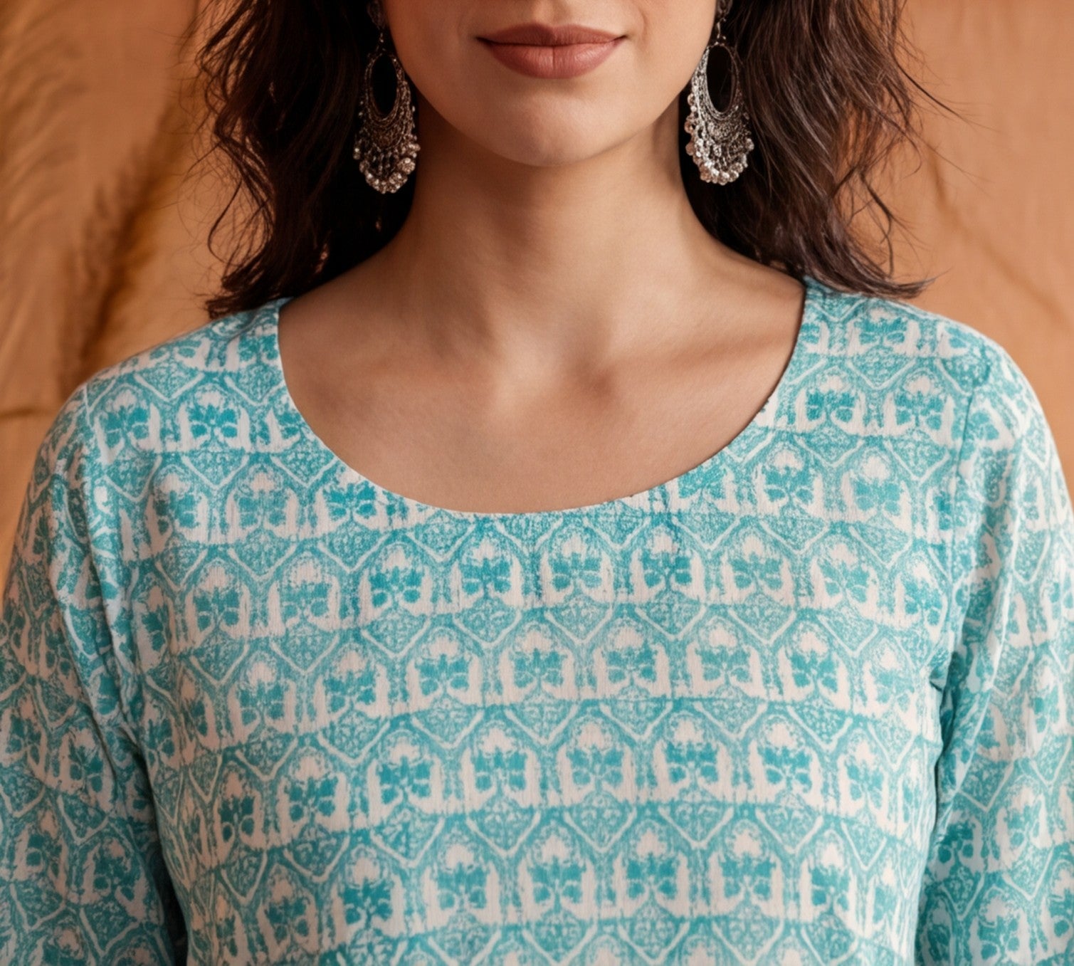 Floral Printed Straight Kurta & Trousers Sets