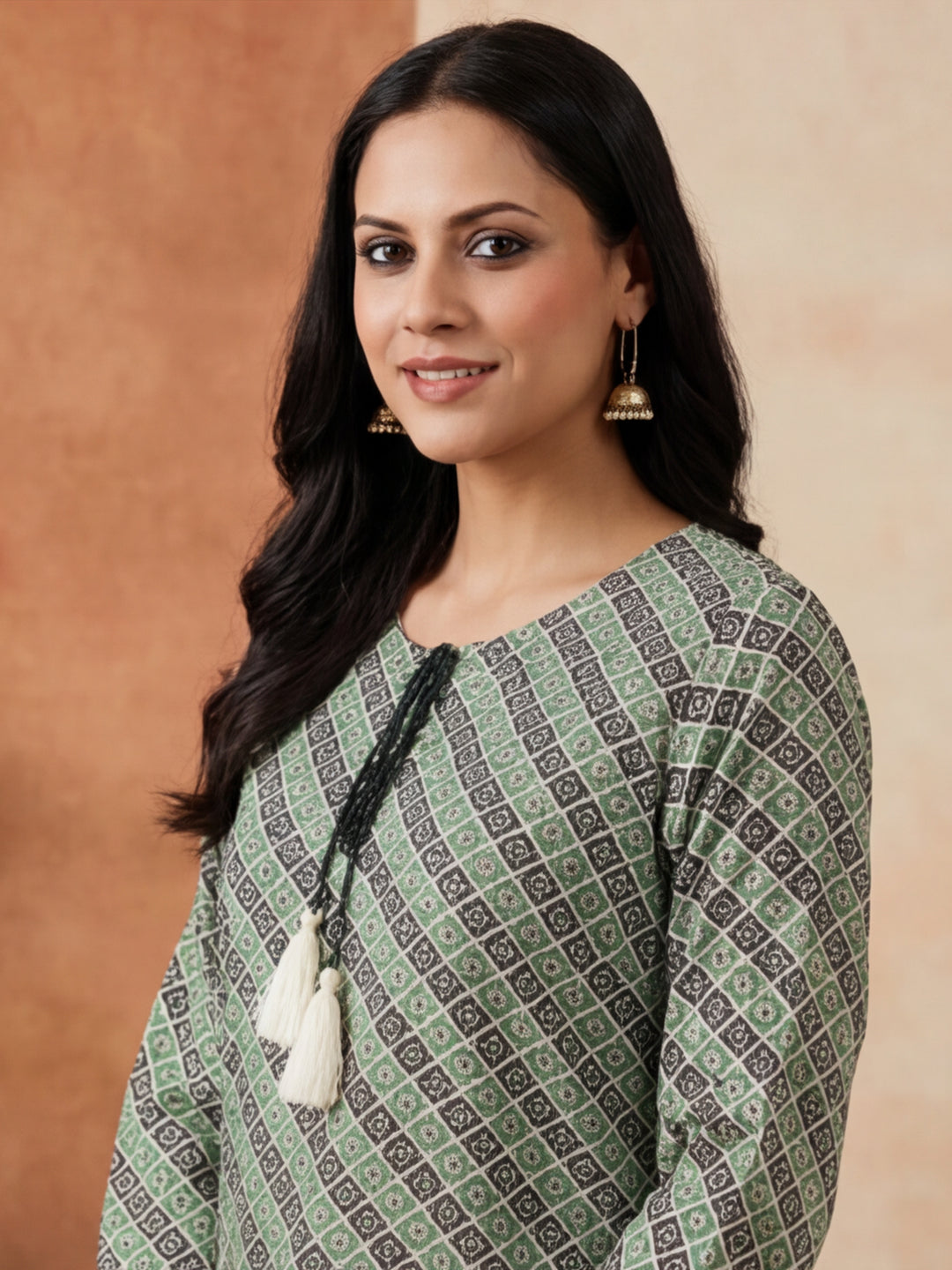 Floral Printed Straight Kurta