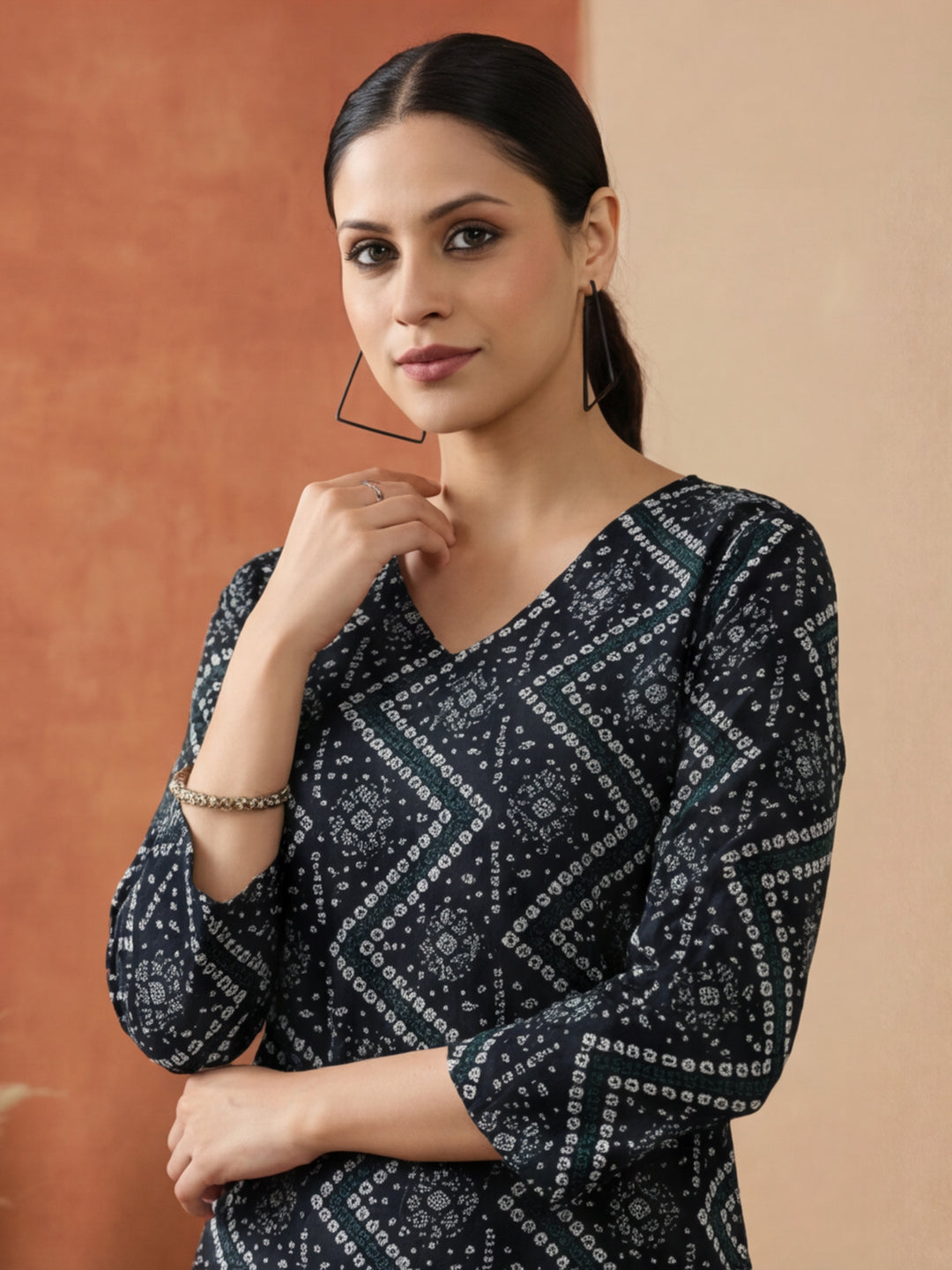 Floral Printed Straight Kurta
