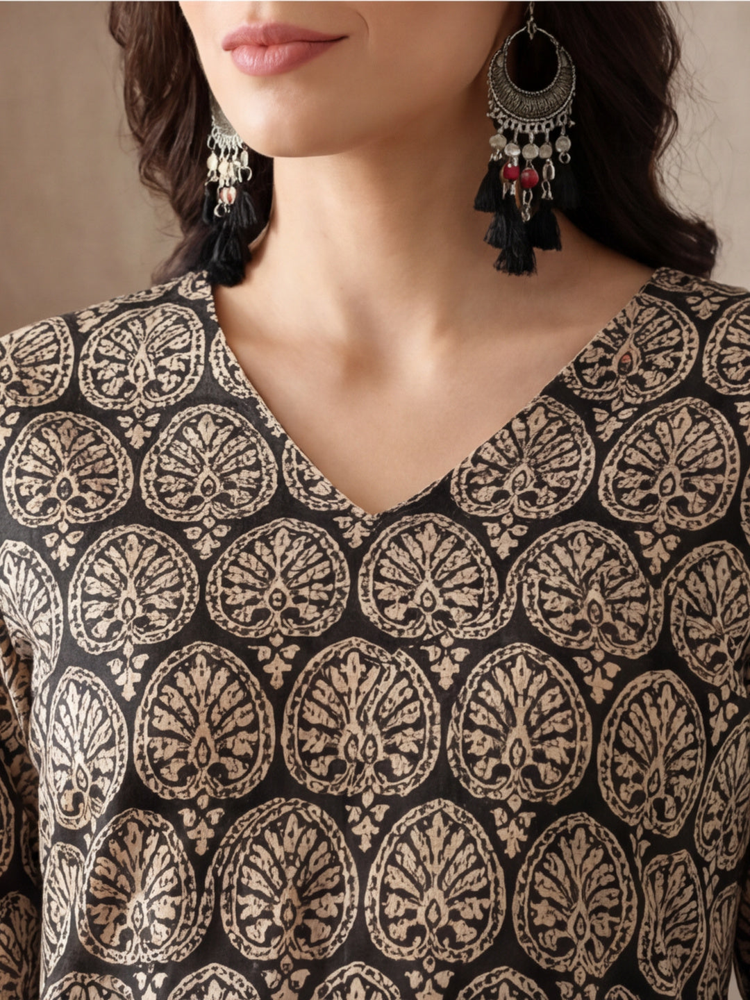 Floral Printed Straight Kurta