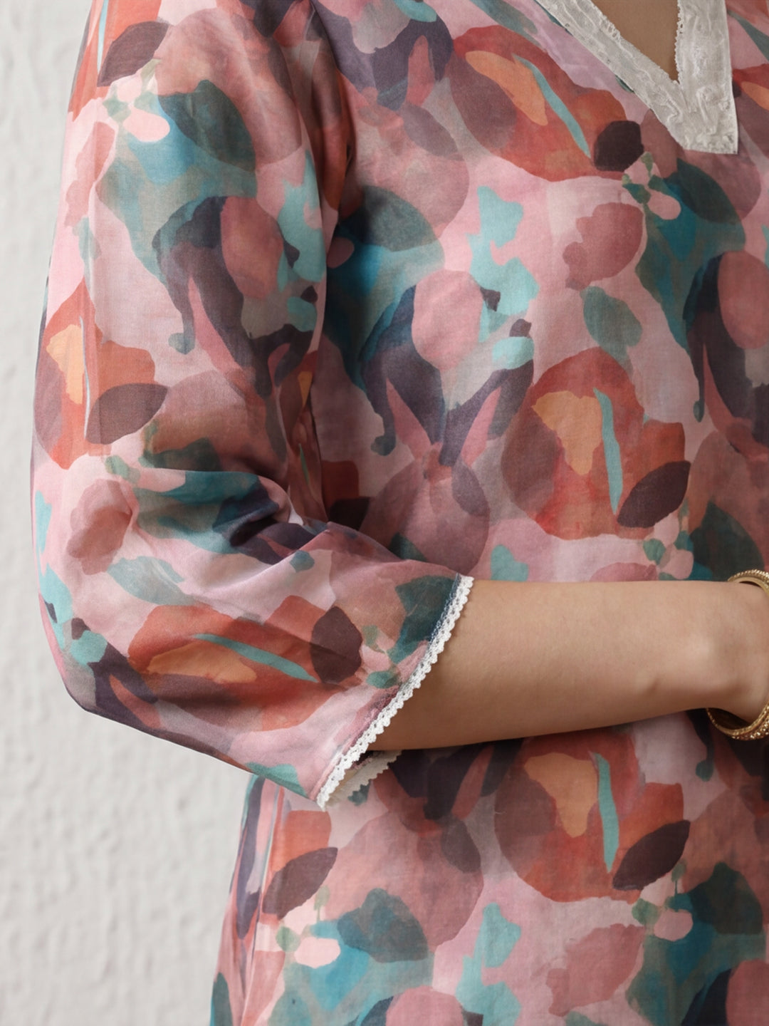 Floral Printed Straight Kurta