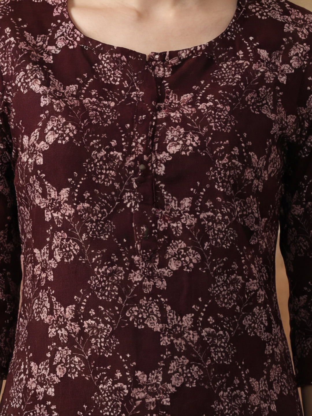 Floral Printed Straight Pure Cotton Kurta
