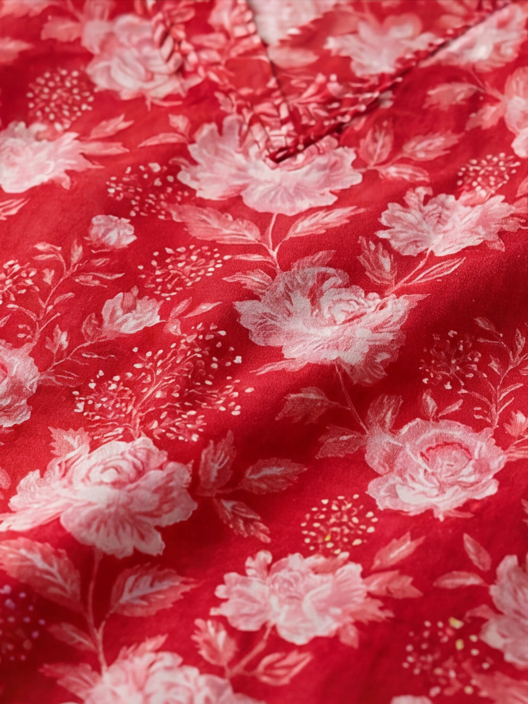 Floral Printed Straight Pure Cotton Kurta