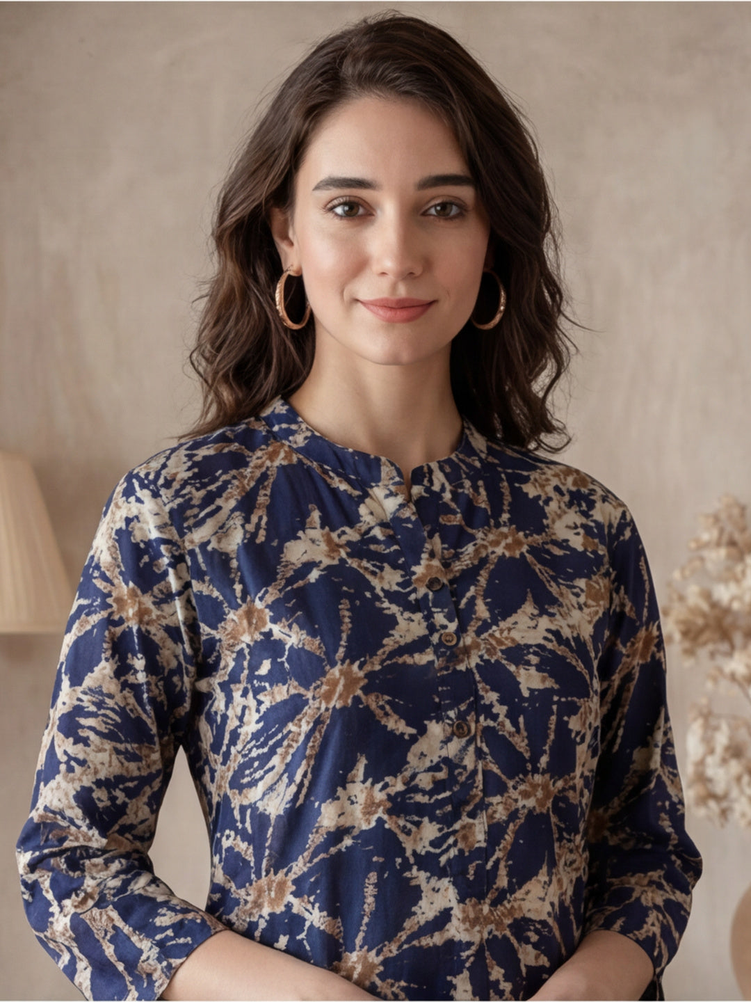 Floral Printed Straight Kurta
