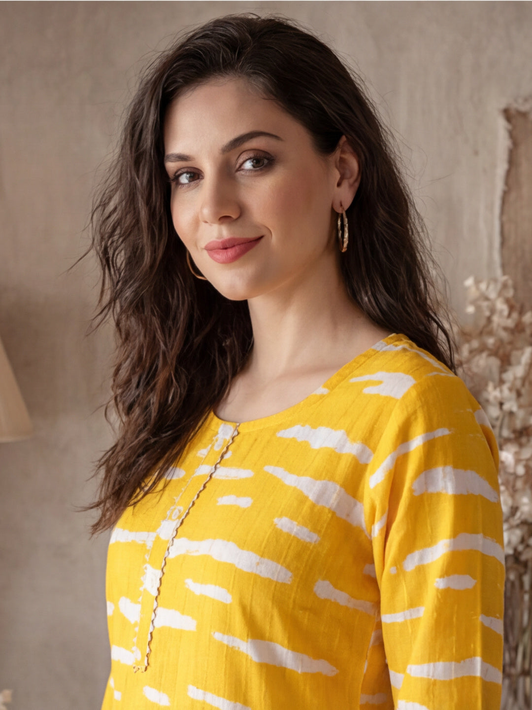 Floral Printed Straight Kurta