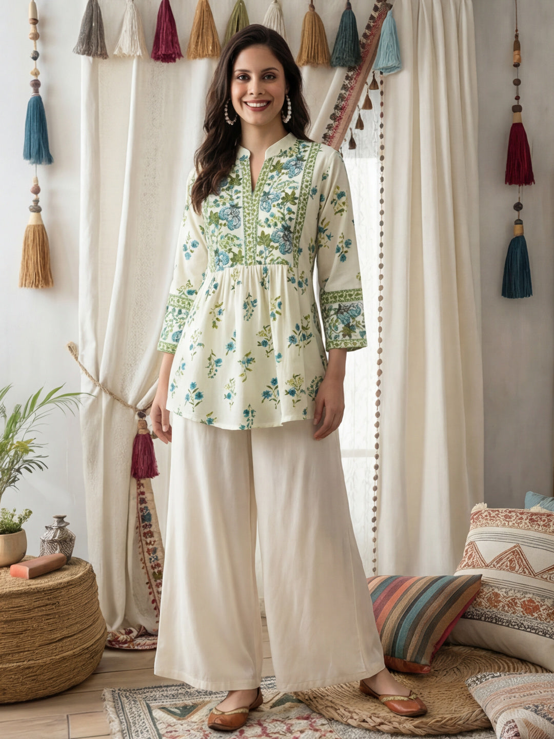 Floral Printed A-Line top