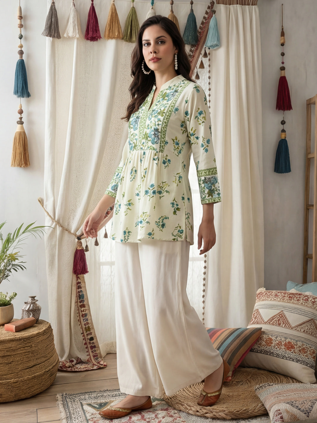 Floral Printed A-Line top