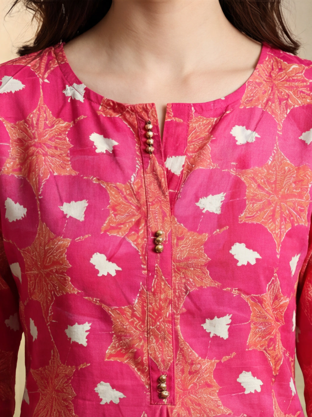 Floral Printed Straight Kurta