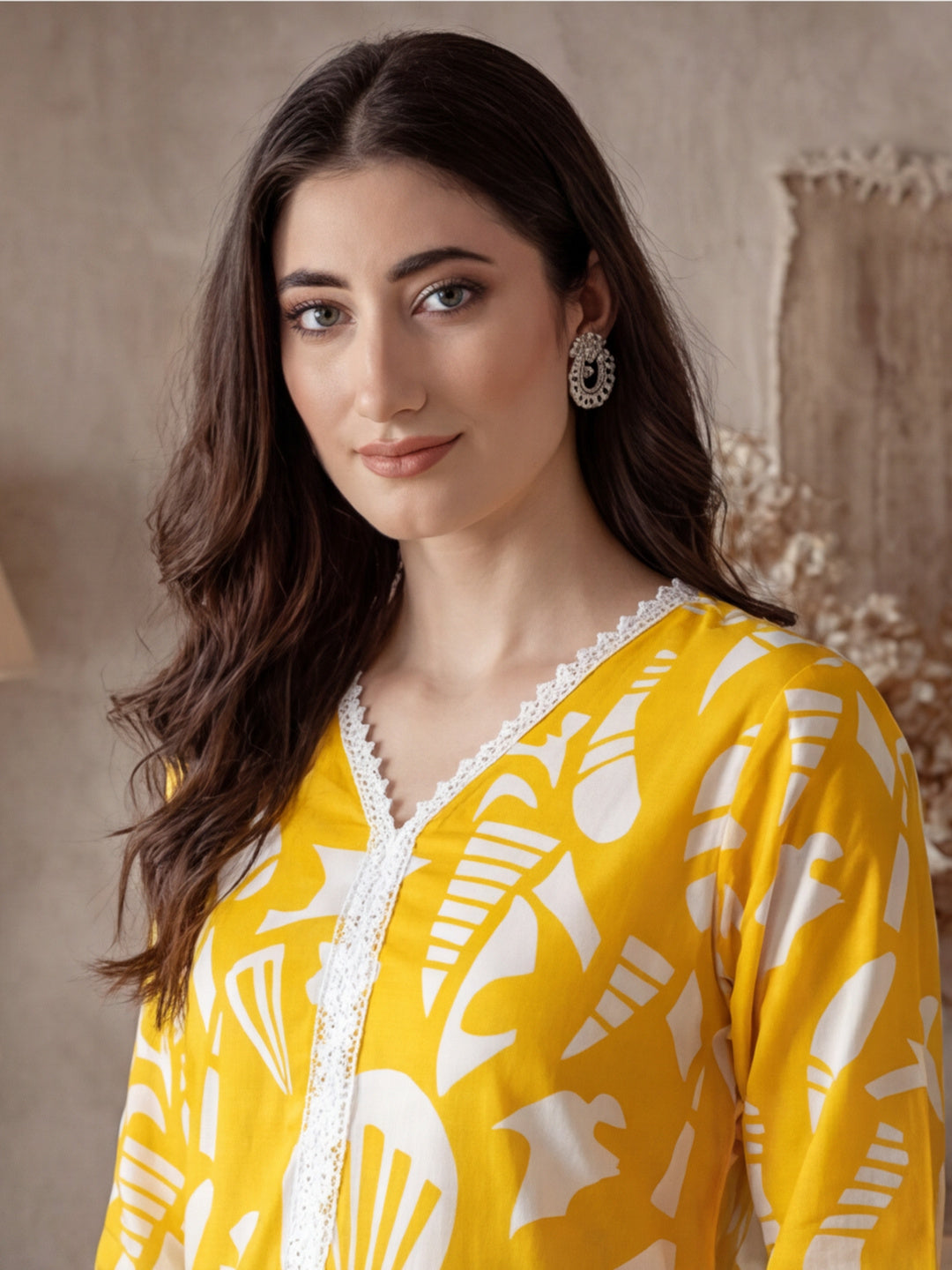 Floral Printed Straight Kurta