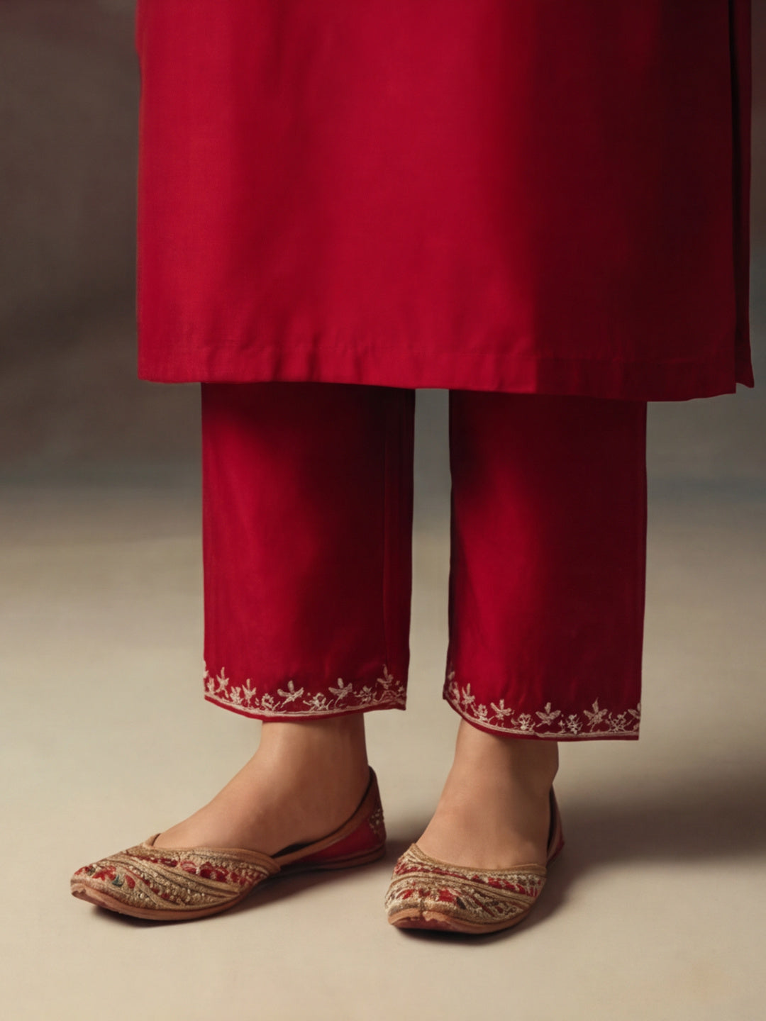 Kurta With Pant & Dupatta Ethnic Kurta Set For Women
