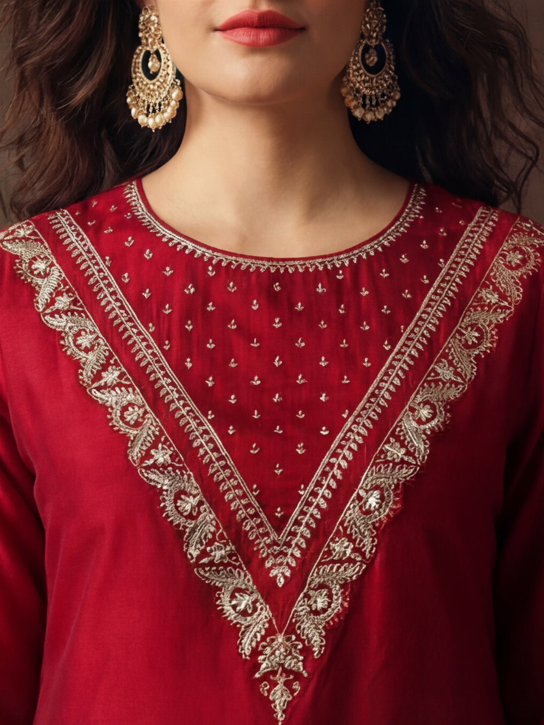 Kurta With Pant & Dupatta Ethnic Kurta Set For Women