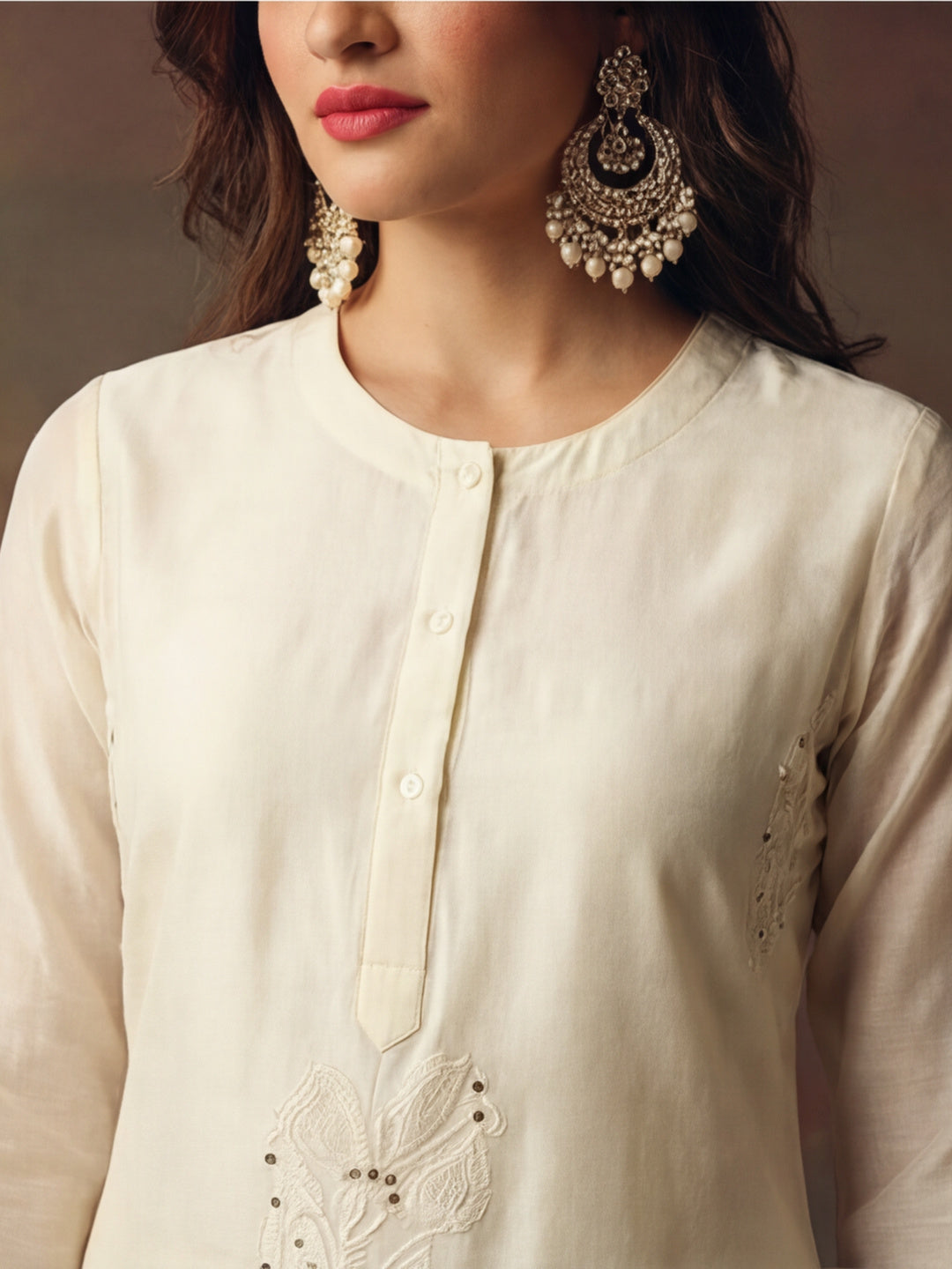 Kurta With Pant & Dupatta Ethnic Kurta Set For Women