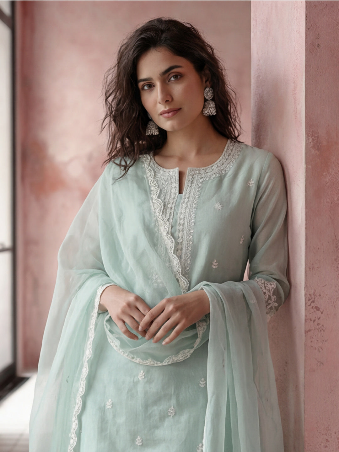 Kurta With Pant & Dupatta Ethnic Kurta Set For Women
