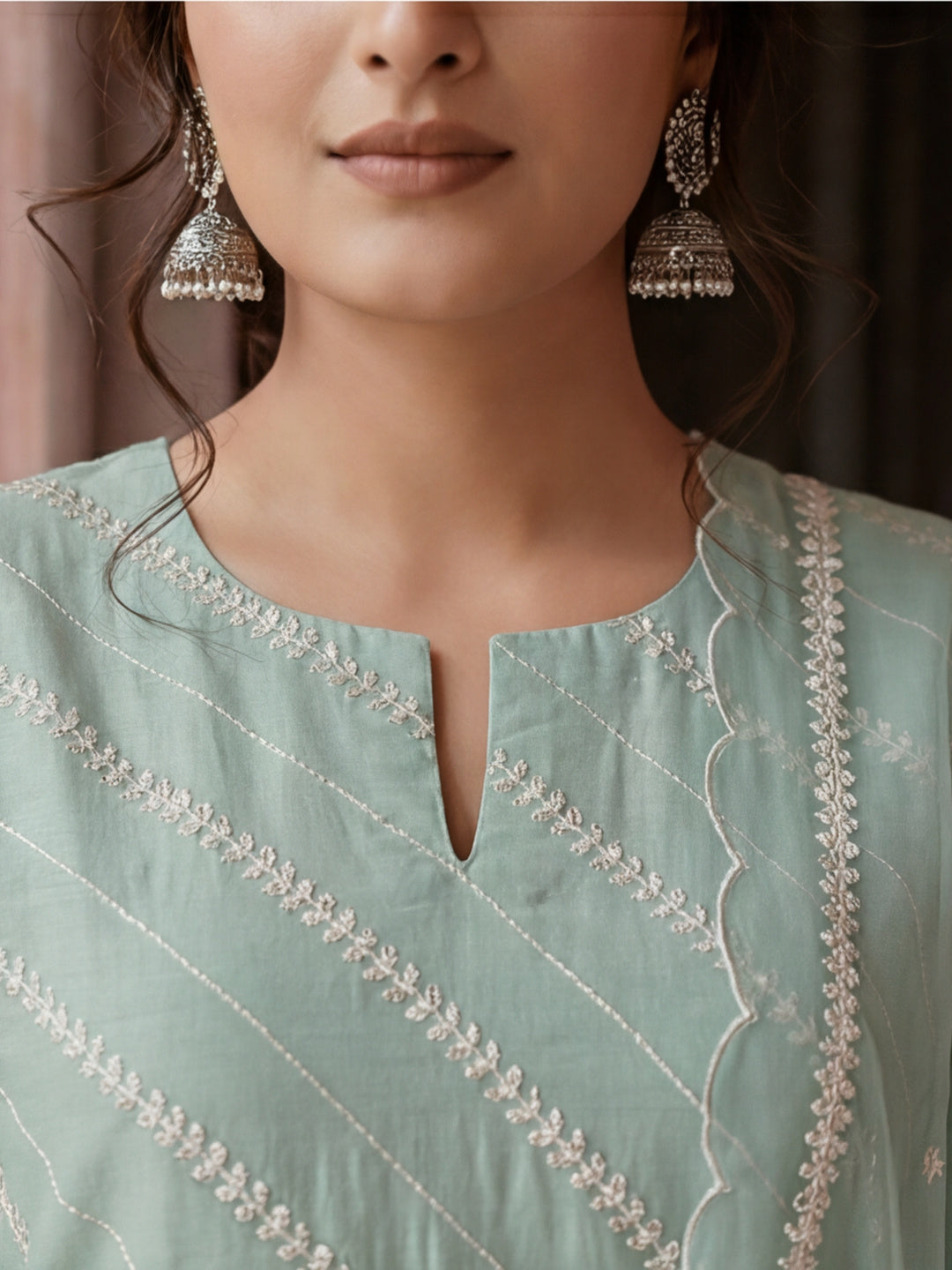 Kurta With Pant & Dupatta Ethnic Kurta Set For Women
