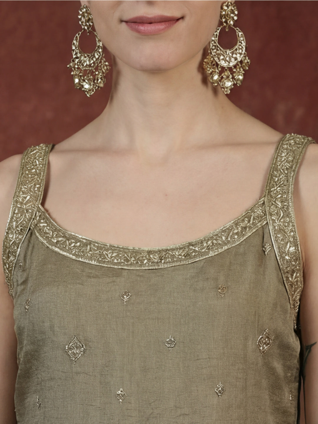 Kurta With Pant & Dupatta Ethnic Kurta Set For Women