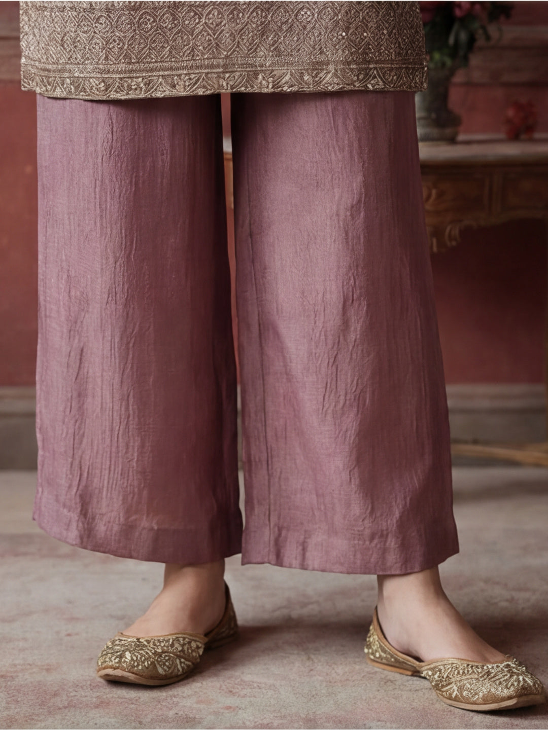 Kurta With Pant & Dupatta Ethnic Kurta Set For Women