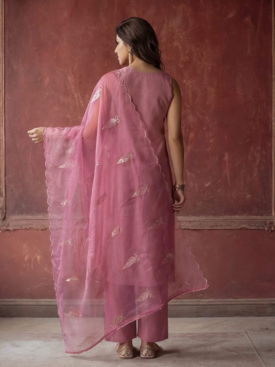Kurta With Pant & Dupatta Ethnic Kurta Set For Women