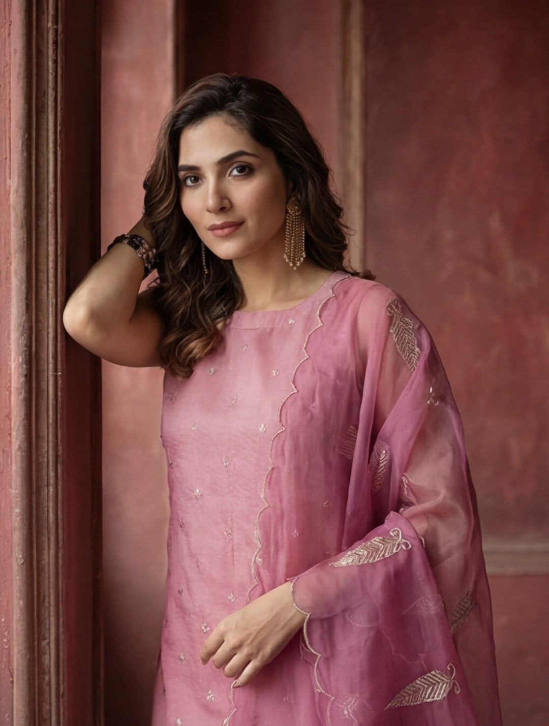 Kurta With Pant & Dupatta Ethnic Kurta Set For Women