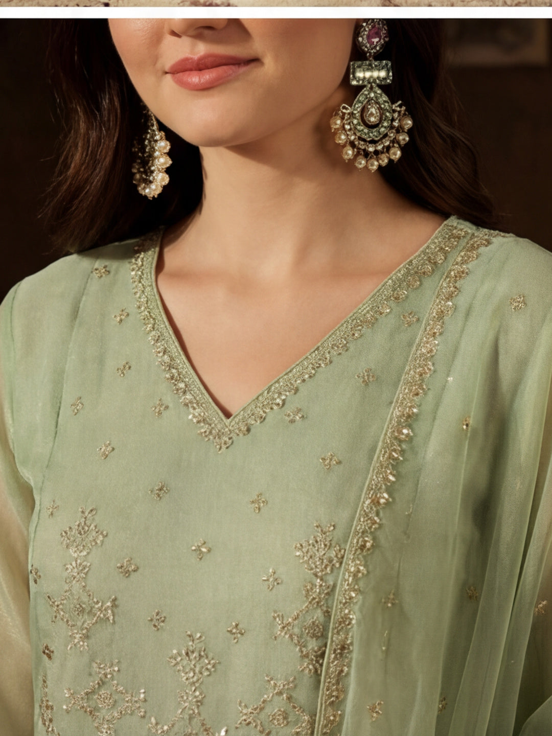 Kurta With Pant & Dupatta Ethnic Kurta Set For Women