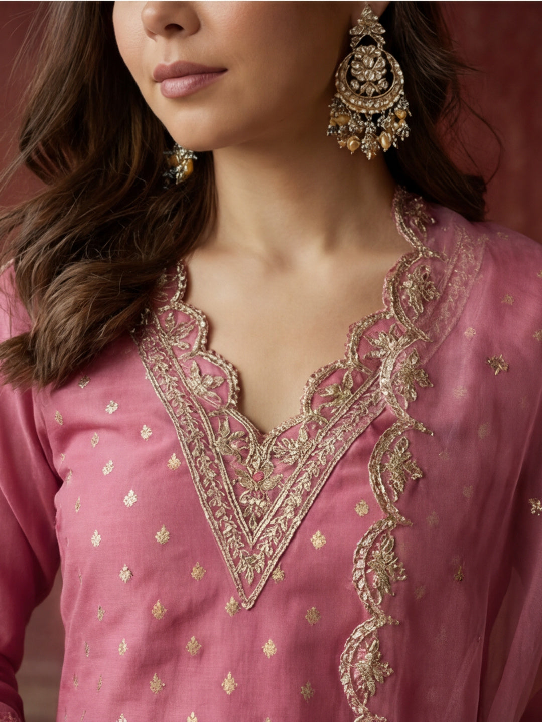 Kurta With Pant & Dupatta Ethnic Kurta Set For Women