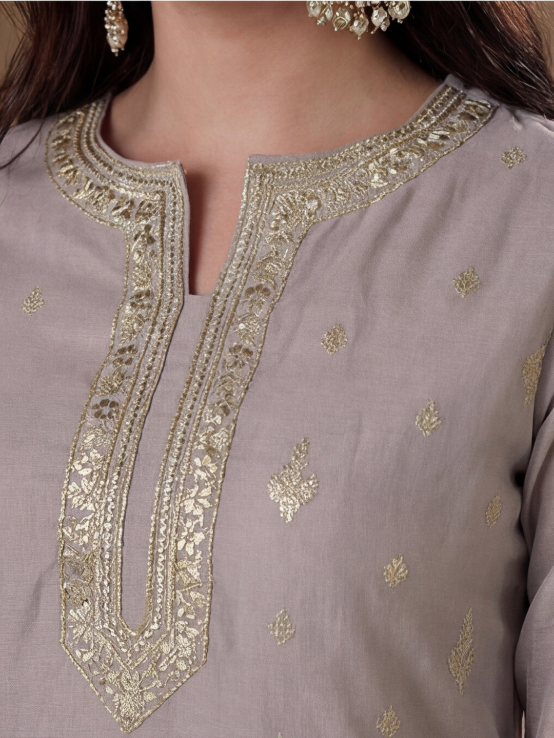 Kurta With Pant & Dupatta Ethnic Kurta Set For Women