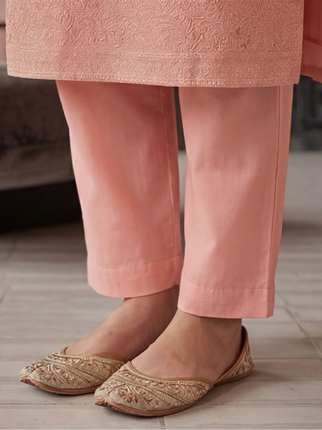 Kurta With Pant & Dupatta Ethnic Kurta Set For Women