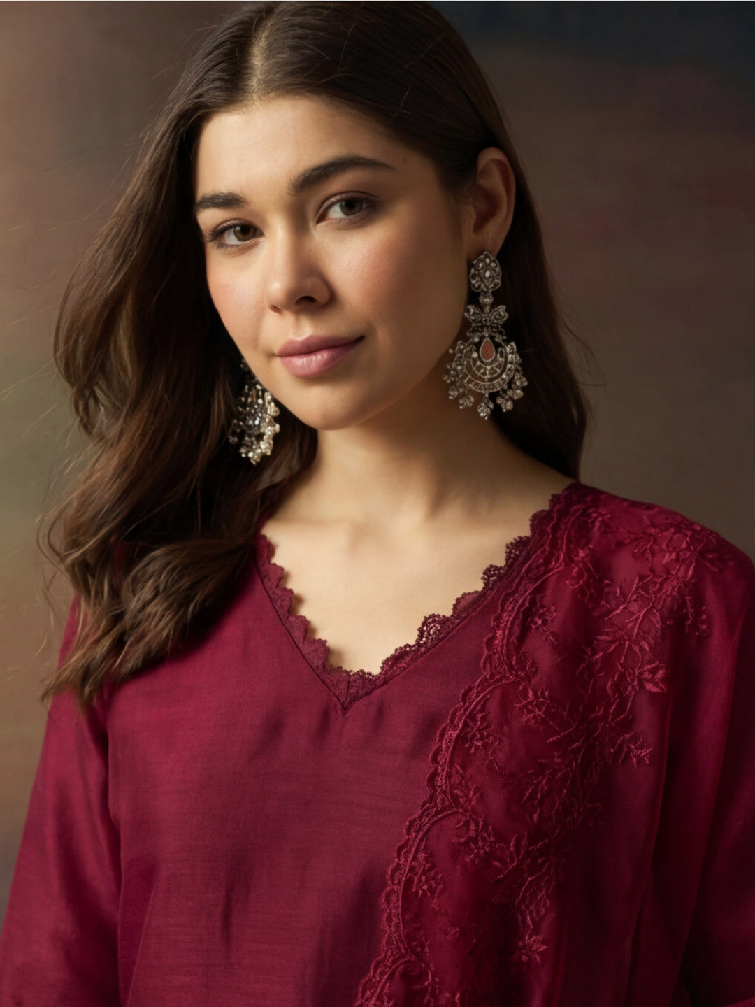 Kurta With Pant & Dupatta Ethnic Kurta Set For Women