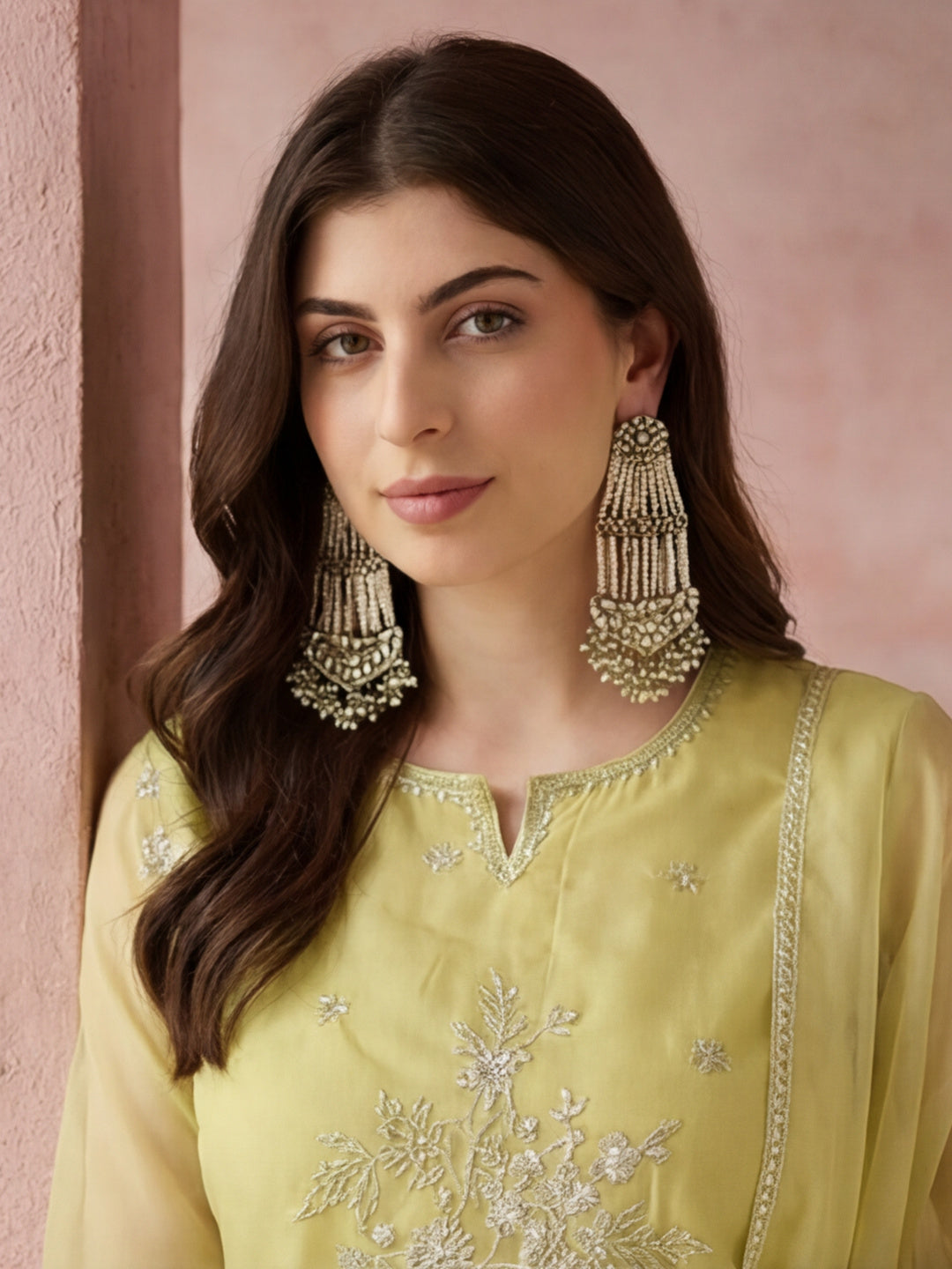 Kurta With Pant & Dupatta Ethnic Kurta Set For Women