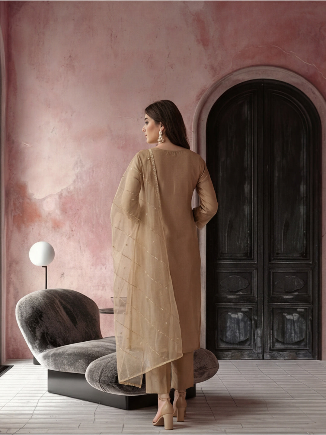 Kurta With Pant & Dupatta Ethnic Kurta Set For Women