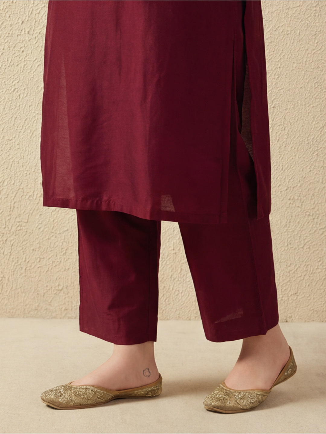 Kurta With Pant & Dupatta Ethnic Kurta Set For Women