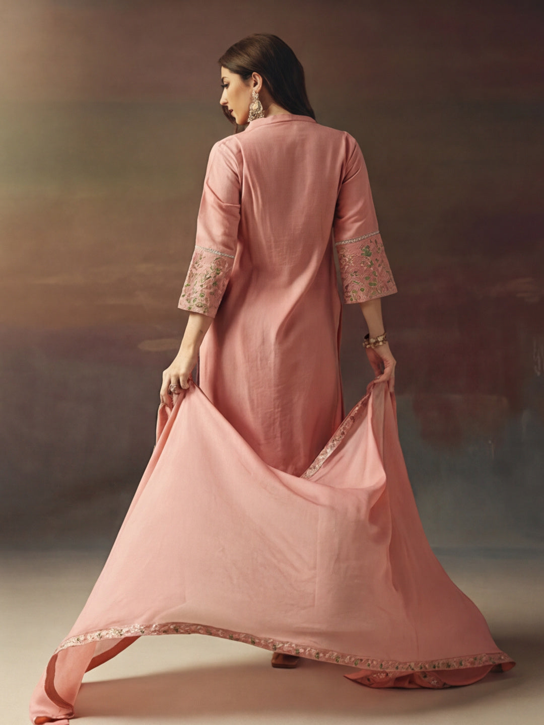 Kurta With Pant & Dupatta Ethnic Kurta Set For Women