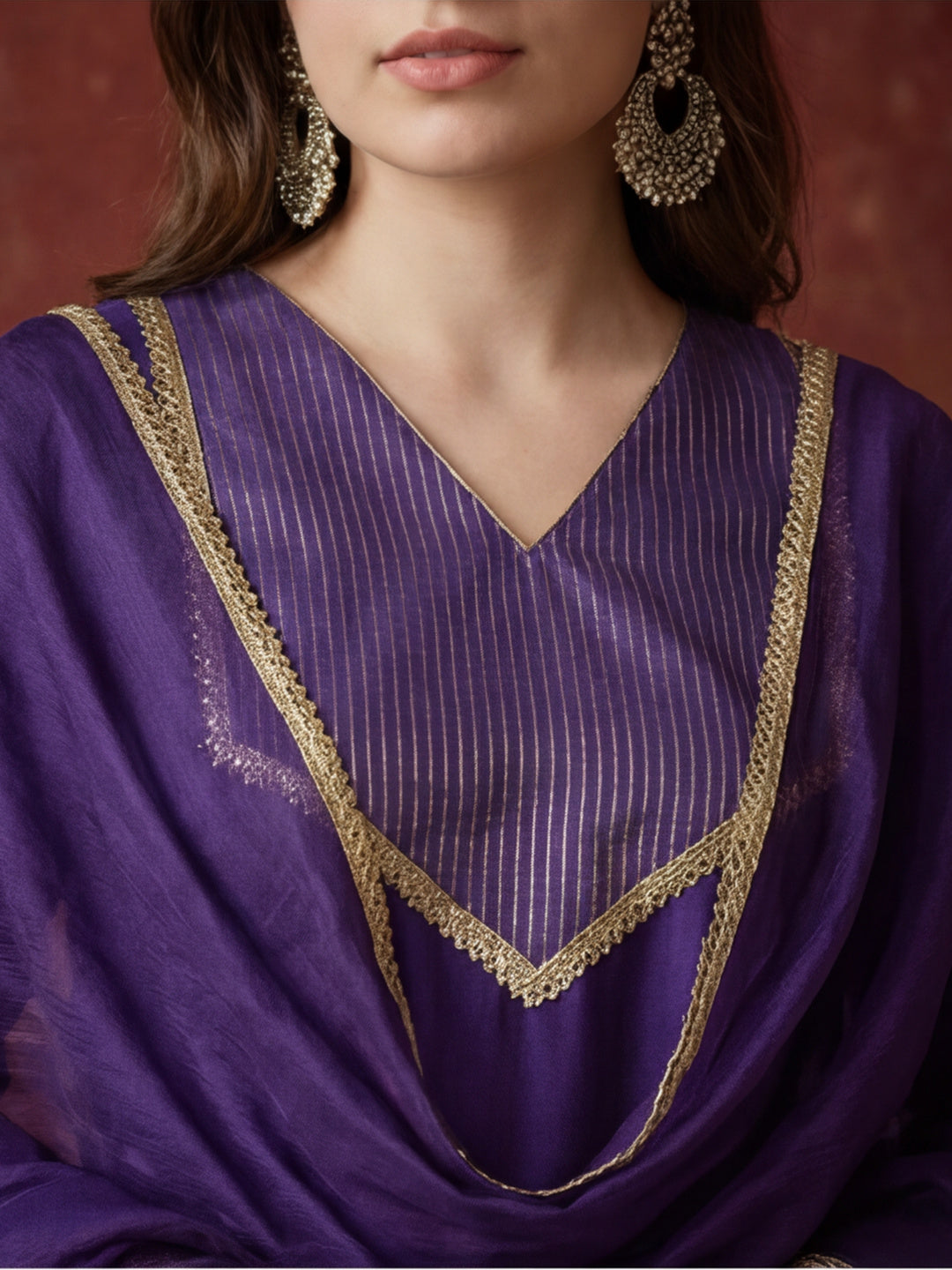 Kurta With Pant & Dupatta Ethnic Kurta Set For Women
