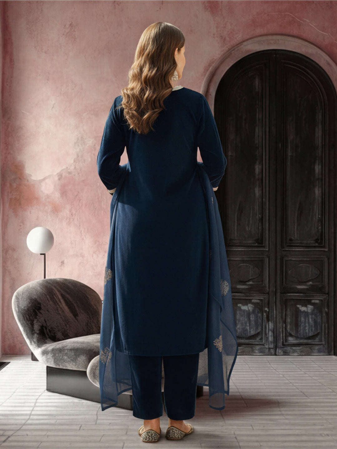 Kurta With Pant & Dupatta Ethnic Kurta Set For Women