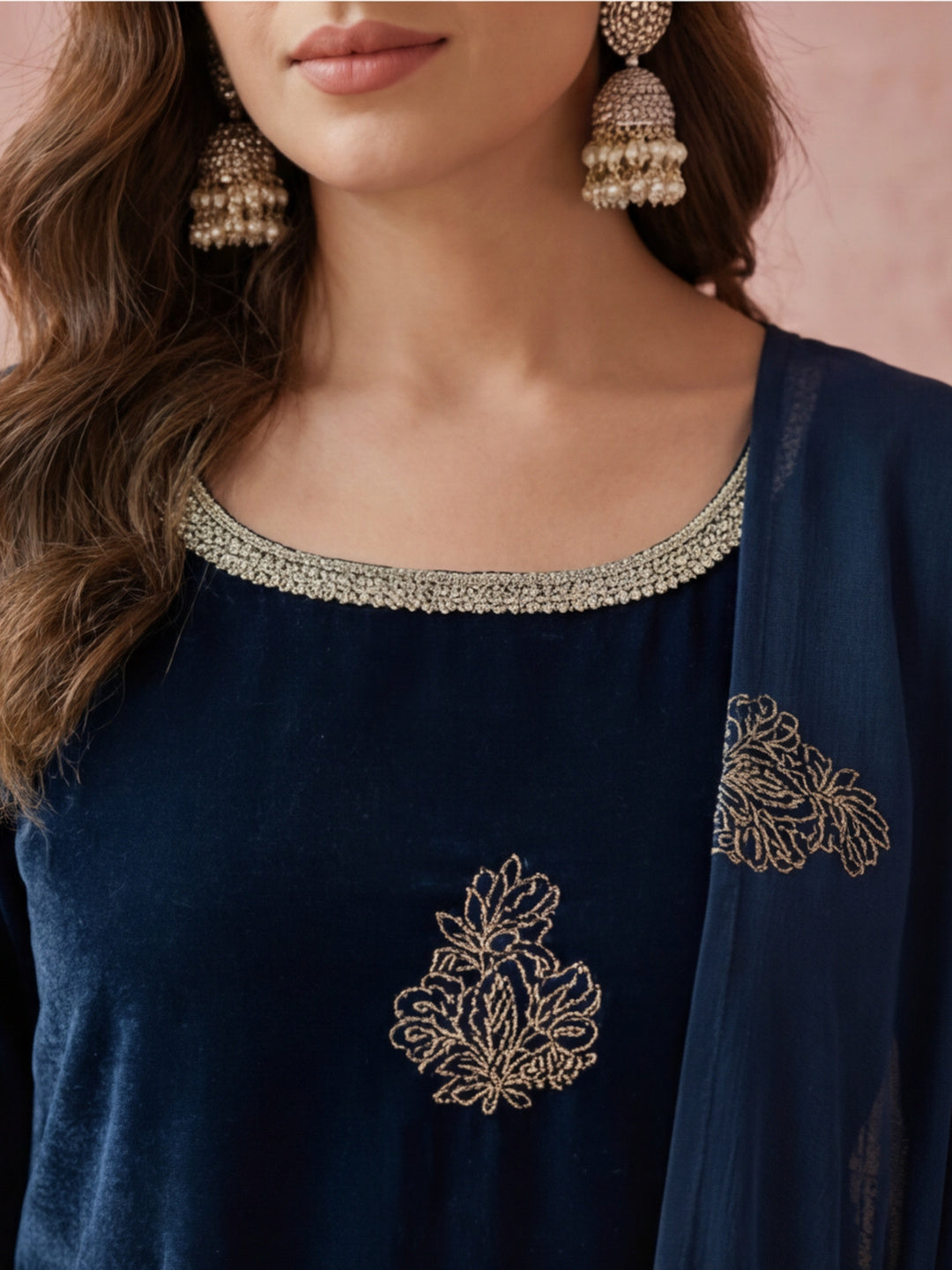 Kurta With Pant & Dupatta Ethnic Kurta Set For Women