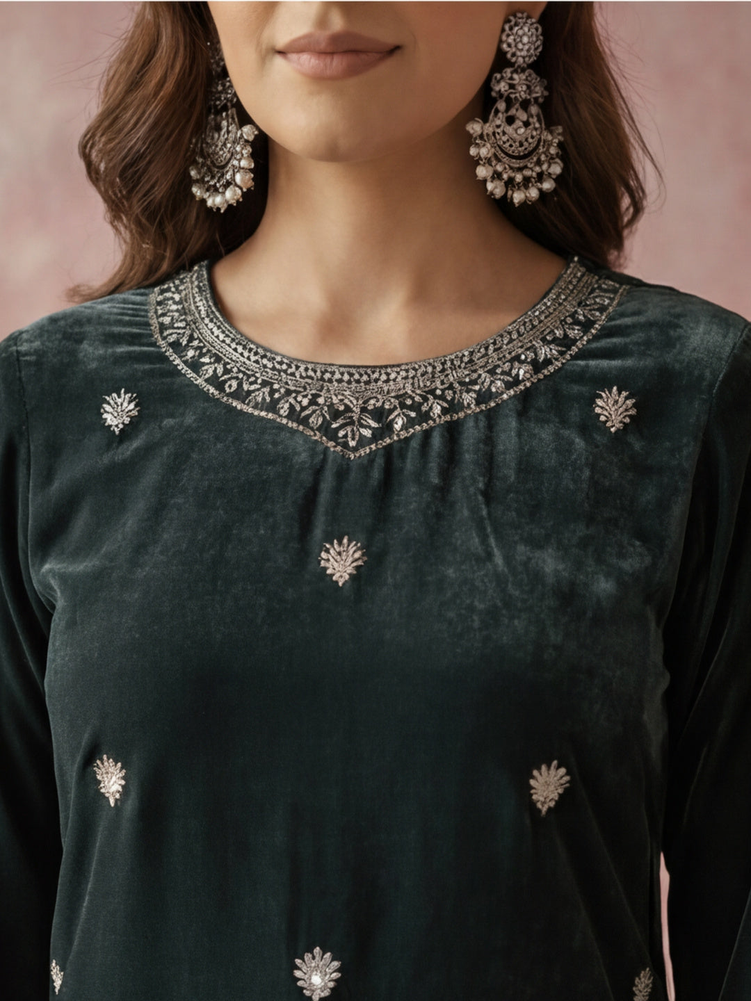 Kurta With Pant & Dupatta Ethnic Kurta Set For Women