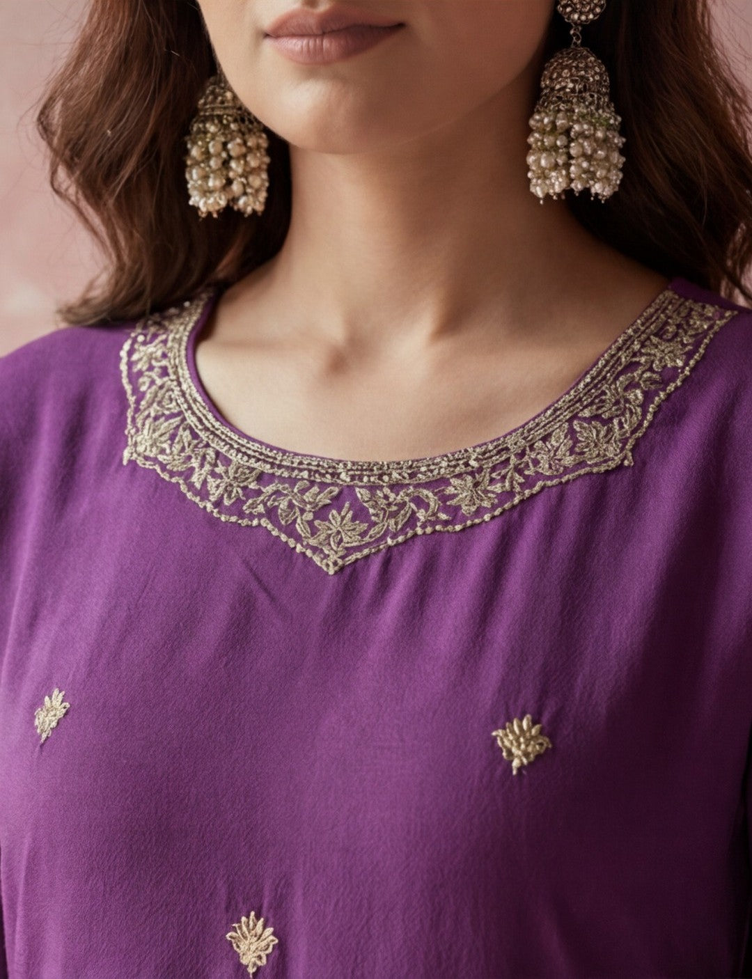 Kurta With Pant & Dupatta Ethnic Kurta Set For Women