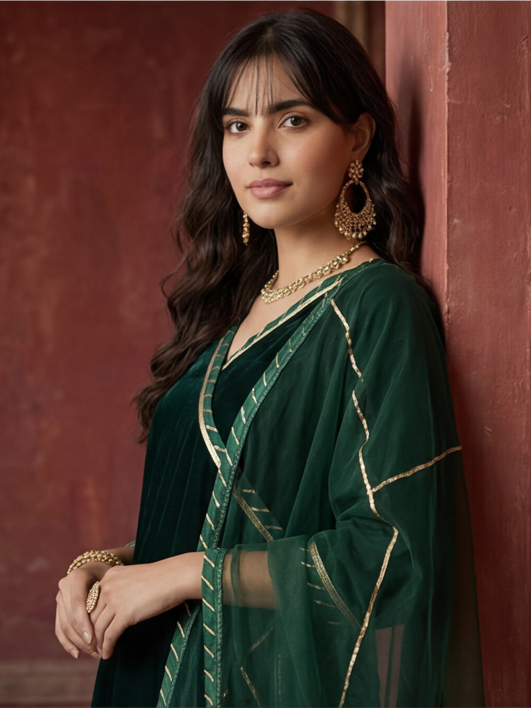 Kurta With Pant & Dupatta Ethnic Kurta Set For Women