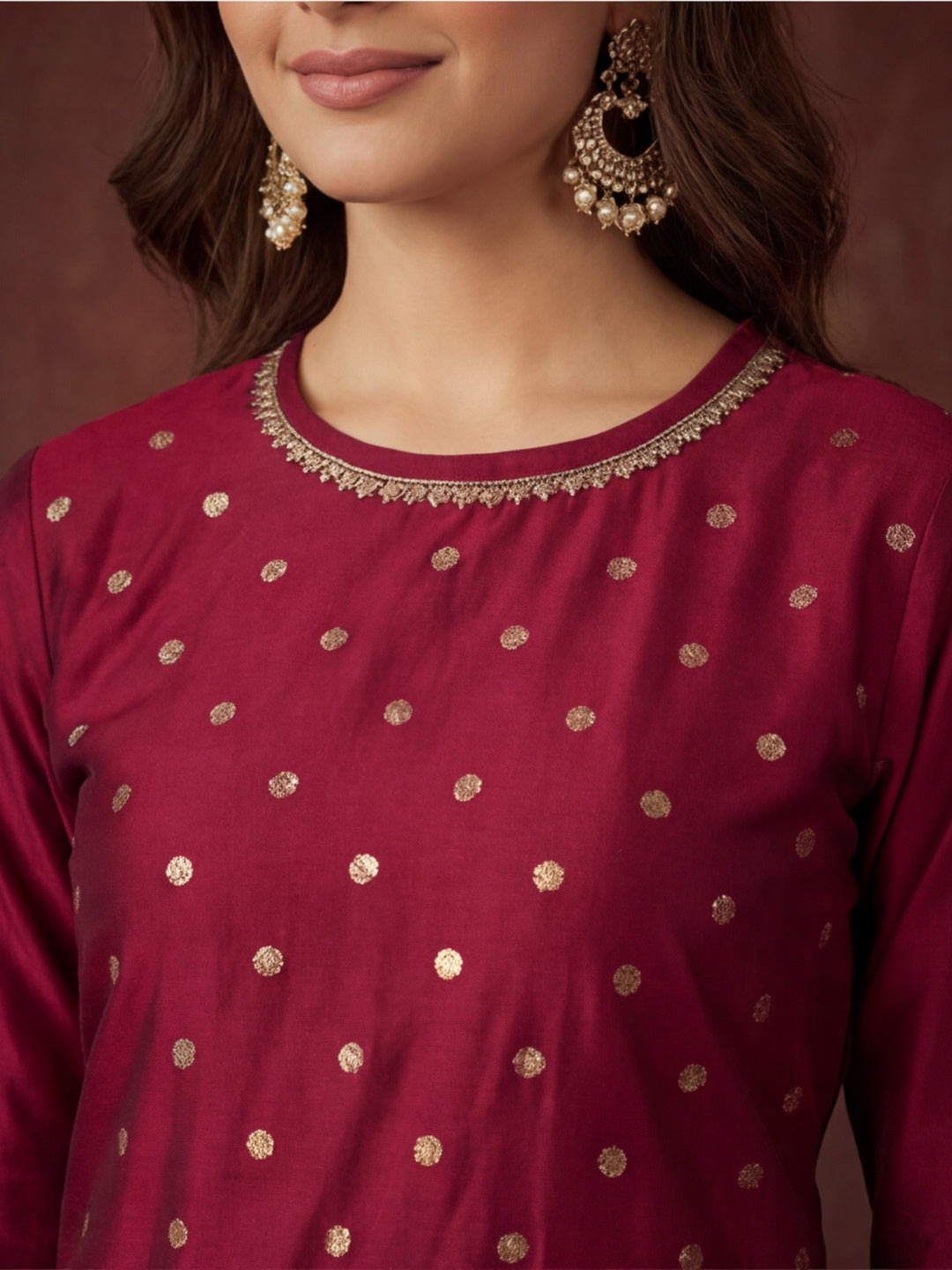 Kurta With Pant & Dupatta Ethnic Kurta Set For Women